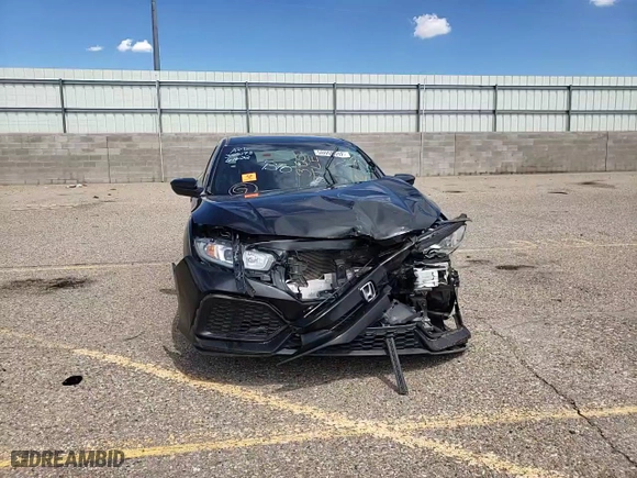 2017 Honda Civic Hatchback LX with VIN SHHFK7H21HU220679, listed as a Copart auction lot 50059592 with 77,123 mi miles and Salvage Title. Bid and sale history available at carsss.com. Image 11.