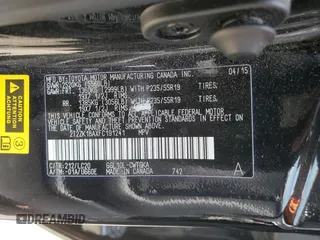 2015 Lexus RX 350 with VIN 2T2ZK1BAXFC191241, listed as a Copart auction lot 62099435 with 67,471 mi miles and Salvage title. Bid and sale history available at DreamBid. Image 13.