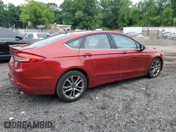 2017 Ford Fusion SE with VIN 3FA6P0H74HR197800, listed as a Copart auction lot 61042735 with 128,125 mi miles and Salvage title. Bid and sale history available at DreamBid. Image 3.