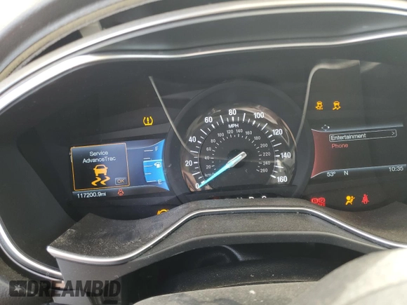 2017 Ford Fusion SE with VIN 3FA6P0HDXHR311384, listed as a Copart auction lot 45710435 with 117,200 mi miles and Salvage Title. Bid and sale history available at carsss.com. Image 9.