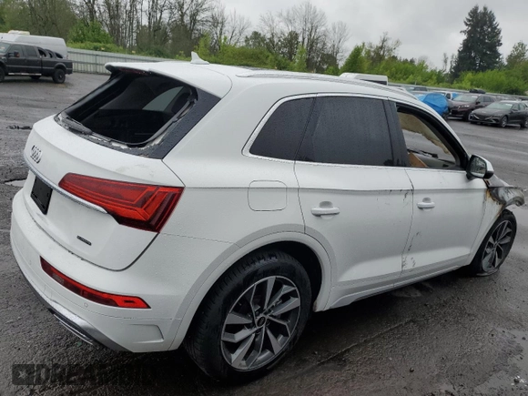 2023 Audi Q5 S line Premium Plus z VIN WA1EAAFY7P2052871, wystawiony jako Copart lot #54231465 z przebiegiem Nie podano mil oraz Szkoda całkowita • Salvage title. Historia ofert i sprzedaży dostępna na DreamBid. Obrazek 3.