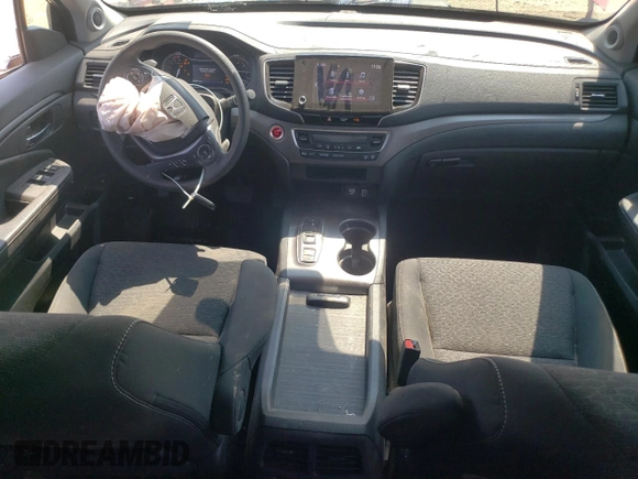 2021 Honda Ridgeline Sport with VIN 5FPYK3F10MB017541, listed as a Copart auction lot 60257215 with 12,227 mi miles and Salvage title. Bid and sale history available at DreamBid. Image 8.