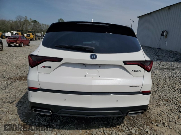 2023 Acura MDX w/A-Spec Package with VIN 5J8YE1H09PL011250, listed as a Copart auction lot 50693535 with 51,523 mi miles and Salvage title. Bid and sale history available at DreamBid. Image 6.