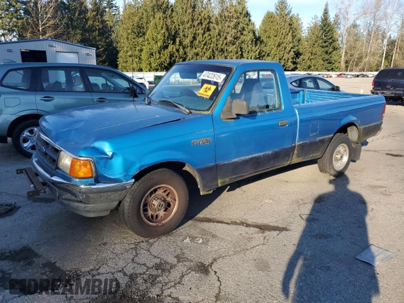1993 Ford Ranger Splash with VIN 1FTCR10A2PUB80473, listed as a Copart auction lot 47422615 with 64,546 mi miles and Salvage title. Bid and sale history available at DreamBid. Image 1.