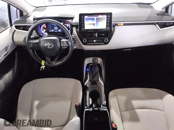 2021 Toyota Corolla Hybrid LE with VIN JTDEAMDE5MJ012774, listed as a Copart auction lot 46586165 with 49,310 mi miles and Salvage Title. Bid and sale history available at carsss.com. Image 8.