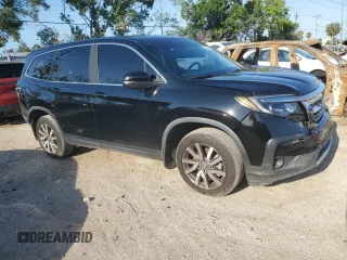 2019 Honda Pilot EX-L with VIN 5FNYF5H57KB025111, listed as a Copart auction lot 53779434 with 86,609 mi miles and Salvage title. Bid and sale history available at DreamBid. Image 4.