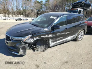 2020 Acura RDX w/Advance Pkg with VIN 5J8TC2H7XLL023579, listed as a Copart auction lot 46912545 with 34,665 mi miles and Salvage Title. Bid and sale history available at carsss.com. Image 1.