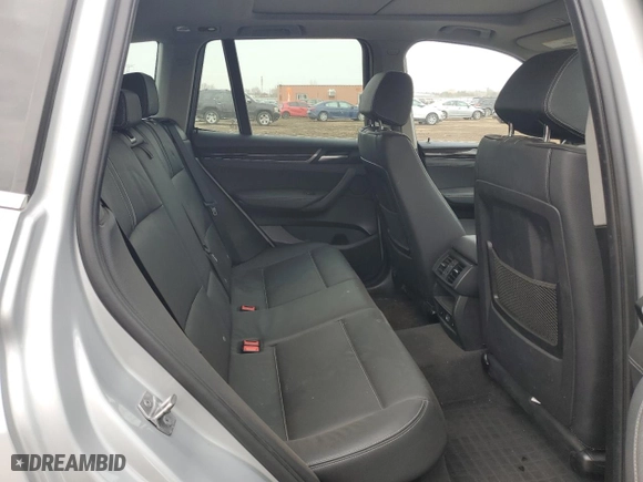 2016 BMW X3 xDrive28i with VIN 5UXWX9C59G0D88293, listed as a Copart auction lot 44613195 with 53,440 mi miles and Salvage Title. Bid and sale history available at carsss.com. Image 10.