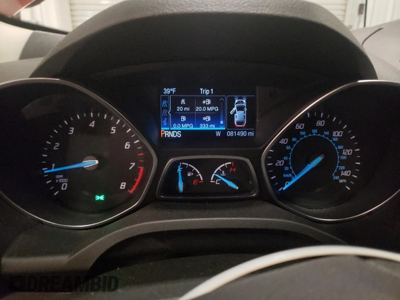 2014 Ford Escape Titanium with VIN 1FMCU9J90EUE36071, listed as a Copart auction lot 51772995 with 81,490 mi miles and Salvage Title. Bid and sale history available at DreamBid. Image 9.