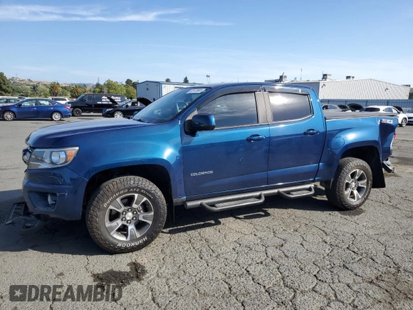 2020 Chevrolet Colorado 4WD Z71 with VIN 1GCGTDEN7L1185065, listed as a Copart auction lot 60172805 with 73,085 mi miles and Salvage title. Bid and sale history available at DreamBid. Image 1.