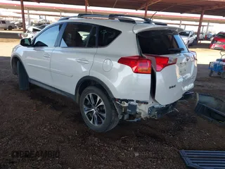 2015 Toyota RAV4 Limited with VIN 2T3DFREV4FW340913, listed as a IAAI auction lot 41807057 with 182,754 mi miles. Bid and sale history available at carsss.com. Image 3.