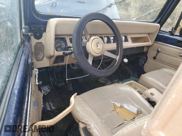 1991 Jeep Wrangler with VIN 2J4FY29S3MJ108717, listed as a Copart auction lot 75059044 with 202,413 mi miles and Salvage Title. Bid and sale history available at carsss.com. Image 8.