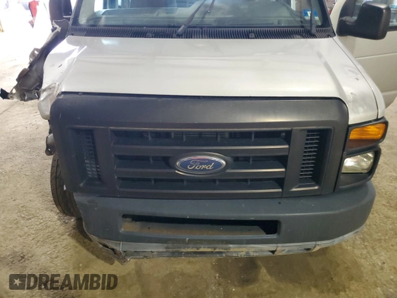 2011 Ford Econoline Cargo Commercial with VIN 1FTNE1EW6BDB02070, listed as a Copart auction lot 58601985 with 58,381 mi miles and Salvage title. Bid and sale history available at DreamBid. Image 12.