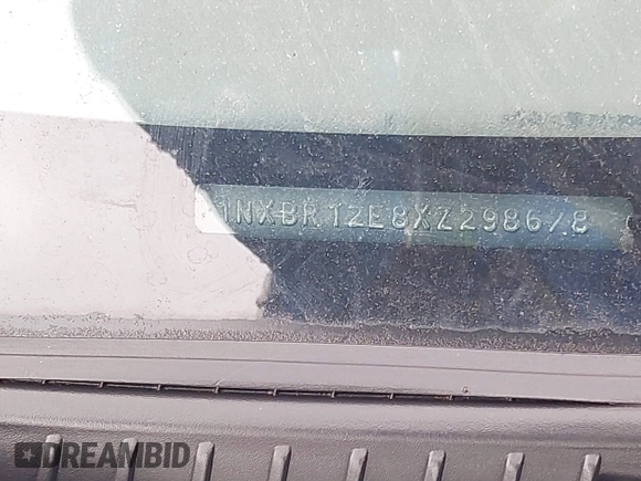 1999 Toyota Corolla VE with VIN 1NXBR12E8XZ298678, listed as a IAAI auction lot 42232785 with Not provided miles and . Bid and sale history available at DreamBid. Image 9.