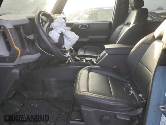 2022 Ford Bronco with VIN 1FMEE5DH8NLA89385, listed as a Copart auction lot 81772054 with 28,064 mi miles and Salvage Title. Bid and sale history available at DreamBid. Image 7.
