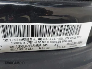 2008 Jeep Commander Limited with VIN 1J8HG58N98C210997, listed as a IAAI auction lot 42298540 with 133,429 mi miles and . Bid and sale history available at DreamBid. Image 9.