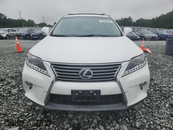 2014 Lexus RX 450h with VIN JTJBC1BA7E2458042, listed as a Copart auction lot 61008905 with 119,368 mi miles and Salvage title. Bid and sale history available at DreamBid. Image 5.