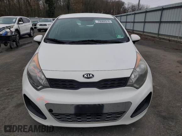 2014 Kia Rio LX with VIN KNADM5A37E6354286, listed as a Copart auction lot 79502914 with 113,826 mi miles and Salvage Title. Bid and sale history available at carsss.com. Image 5.