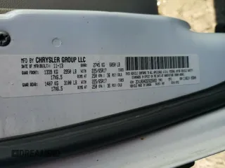 2014 Ram Cargo Van Tradesman with VIN 2C4JRGAG5ER226093, listed as a Copart auction lot 70608794 with 0 mi miles and Salvage Title. Bid and sale history available at carsss.com. Image 15.