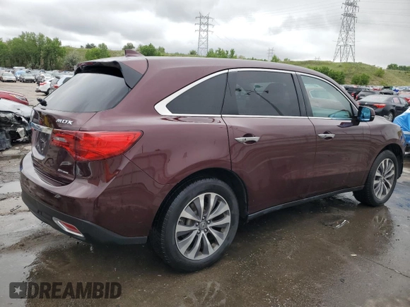 2016 Acura MDX Technology z VIN 5FRYD4H40GB007126, wystawiony jako Copart lot #59344235 z przebiegiem 94 086 mil mil oraz Szkoda całkowita • Salvage title. Historia ofert i sprzedaży dostępna na DreamBid. Obrazek 3.