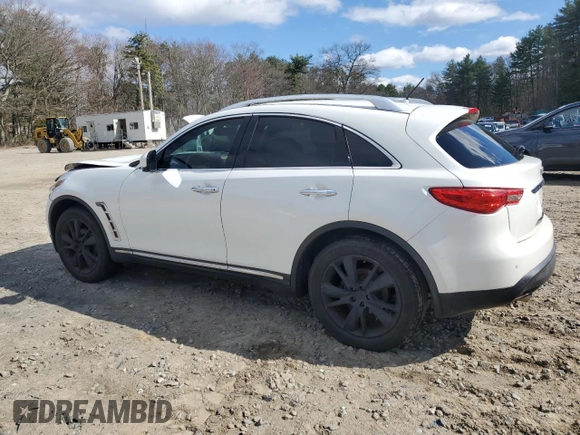 2012 Infiniti FX with VIN JN8AS1MW3CM155291, listed as a Copart auction lot 52883755 with 89,669 mi miles and Clean title. Bid and sale history available at DreamBid. Image 2.