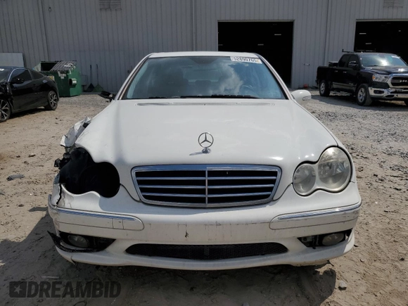 2006 Mercedes-Benz C 230 Sport with VIN WDBRF52H76F796255, listed as a Copart auction lot 52890765 with 195,310 mi miles and Salvage Title. Bid and sale history available at carsss.com. Image 5.