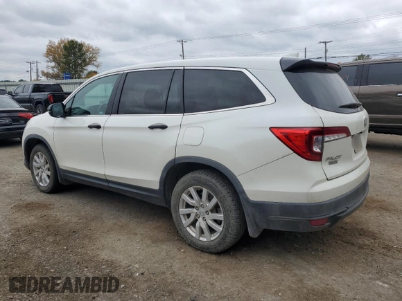 2019 Honda Pilot LX with VIN 5FNYF5H1XKB021356, listed as a Copart auction lot 83003124 with 154,493 mi miles and Salvage Title. Bid and sale history available at carsss.com. Image 2.