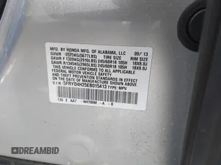 2014 Acura MDX с VIN 5FRYD4H25EB015413, выставлен на аукционе IAAI как лот 41773670 с пробегом 227 998 миль миль и . История ставок и продаж доступна на DreamBid. Изображение 9.