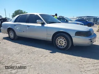2003 Mercury Grand Marquis GS Convenience with VIN 2MEFM74W63X629935, listed as a IAAI auction lot 42048640 with 114,144 mi miles and . Bid and sale history available at DreamBid. Image 1.