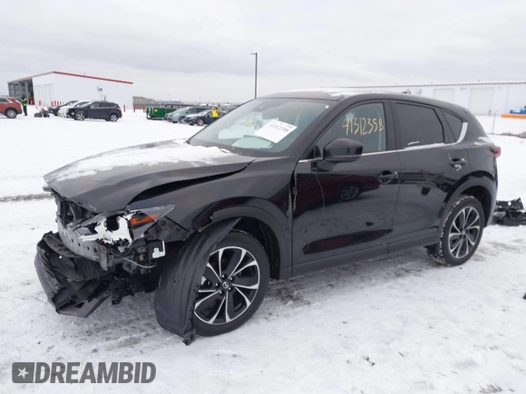 2023 Mazda CX-5 2.5 S Premium Plus Package with VIN JM3KFBEM6P0172890, listed as a IAAI auction lot 41312358 with 19,574 mi miles. Bid and sale history available at carsss.com. Image 18.