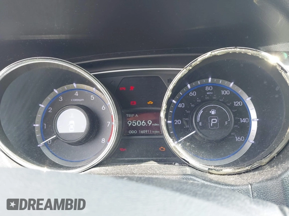 2013 Hyundai Sonata Limited with VIN 5NPEC4AC6DH741968, listed as a IAAI auction lot 42032196 with 160,911 mi miles and . Bid and sale history available at DreamBid. Image 7.