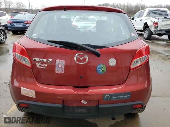 2014 Mazda 2 Sport with VIN JM1DE1KY7E0177518, listed as a Copart auction lot 85895094 with 107,486 mi miles and Salvage Title. Bid and sale history available at carsss.com. Image 6.