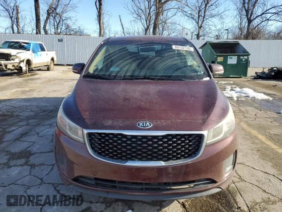 2016 Kia Sedona LX with VIN KNDMB5C12G6088151, listed as a Copart auction lot 89132135 with 139,590 mi miles and Salvage Title. Bid and sale history available at DreamBid. Image 5.