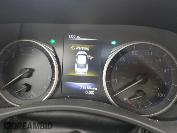2017 Infiniti Q50 Signature Edition z VIN JN1EV7ARXHM838119, wystawiony jako Copart lot #46997865 z przebiegiem 71 360 mil mil oraz Szkoda całkowita • Salvage title. Historia ofert i sprzedaży dostępna na DreamBid. Obrazek 9.