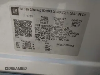 2020 GMC Terrain SLT z VIN 3GKALPEV3LL307876, wystawiony jako IAAI lot #42124480 z przebiegiem Nie podano mil oraz . Historia ofert i sprzedaży dostępna na DreamBid. Obrazek 9.