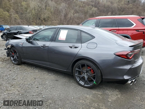 2023 Acura TLX Type S w/Performance Tire with VIN 19UUB7F96PA000620, listed as a Copart auction lot 53602525 with 25,853 mi miles and Salvage Title. Bid and sale history available at carsss.com. Image 2.
