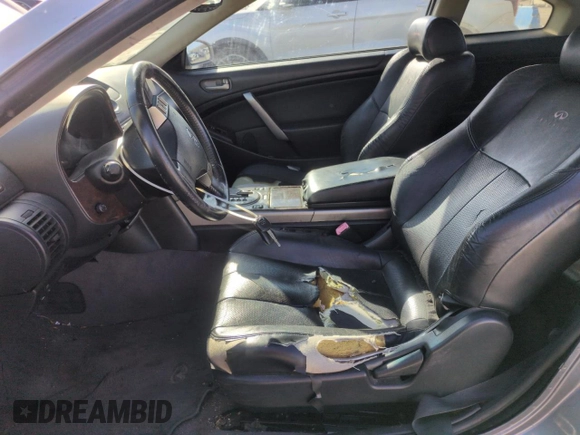 2004 Infiniti G35 Coupe w/Leather with VIN JNKCV54E44M823254, listed as a Copart auction lot 52937505 with 250,649 mi miles and Clean Title. Bid and sale history available at carsss.com. Image 7.