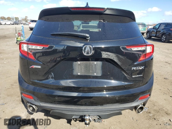 2023 Acura RDX w/A-Spec Package z VIN 5J8TC2H6XPL020632, wystawiony jako Copart lot #79442494 z przebiegiem 21 842 mil mil oraz Szkoda całkowita • Salvage title. Historia ofert i sprzedaży dostępna na DreamBid. Obrazek 6.