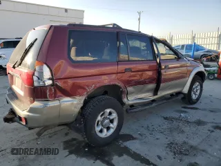 1999 Mitsubishi Montero Sport LS with VIN JA4MT31H2XP002911, listed as a Copart auction lot 89133235 with 209,624 mi miles and Salvage Title. Bid and sale history available at carsss.com. Image 3.