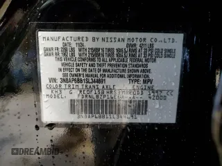 2025 Nissan Kicks S with VIN 3N8AP6BB1SL344691, listed as a Copart auction lot 52616745 with 1,244 mi miles and Salvage Title. Bid and sale history available at carsss.com. Image 13.