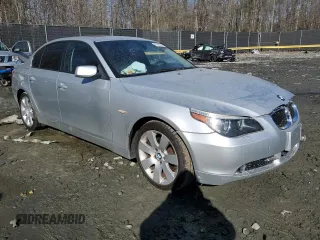 2006 BMW 5 Series 530xi with VIN WBANF73556CU19776, listed as a Copart auction lot 41845545 with Not Provided miles and Salvage Title. Bid and sale history available at DreamBid. Image 4.