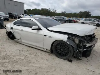 2012 BMW 6 Series 650i with VIN WBALX3C50CC528560, listed as a Copart auction lot 81046454 with 0 mi miles and Non Repairable. Bid and sale history available at carsss.com. Image 4.