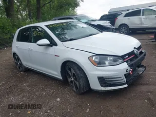 2017 Volkswagen Golf GTI S z VIN 3VW4T7AU5HM044214, wystawiony jako IAAI lot #42376508 z przebiegiem 75 148 mil mil oraz . Historia ofert i sprzedaży dostępna na DreamBid. Obrazek 1.
