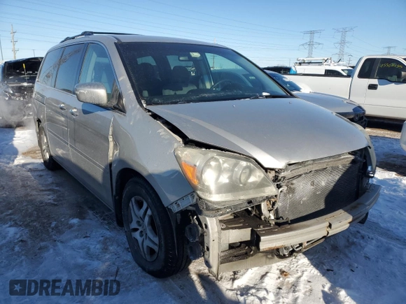 2006 Honda Odyssey EX with VIN 5FNRL38456B460157, listed as a Copart auction lot 45681505 with 127,055 mi miles and Salvage Title. Bid and sale history available at carsss.com. Image 4.