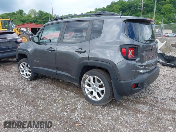 2018 Jeep Renegade Latitude with VIN ZACCJBBB7JPH75637, listed as a IAAI auction lot 42321879 with 106,747 mi miles and . Bid and sale history available at DreamBid. Image 3.