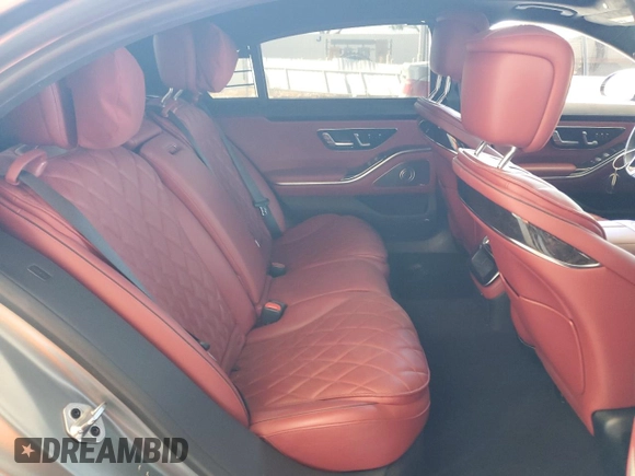 2022 Mercedes-Benz S-Class S 500 with VIN W1K6G6DB9NA105566, listed as a Copart auction lot 82774304 with 13,827 mi miles and Salvage Title. Bid and sale history available at carsss.com. Image 10.