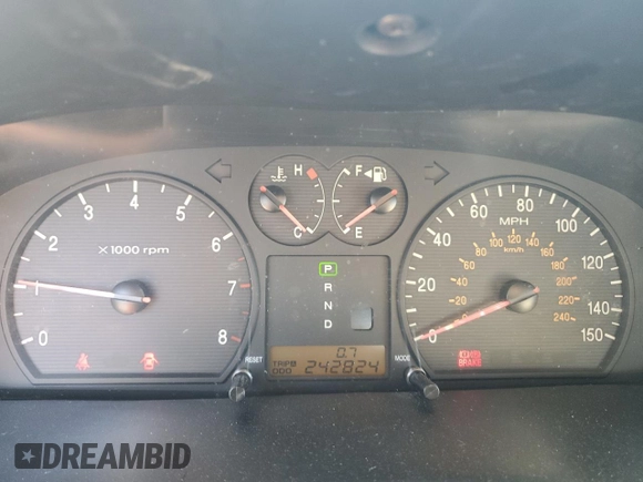 2003 Hyundai Sonata with VIN KMHWF25H33A907483, listed as a Copart auction lot 46174975 with 242,824 mi miles and Salvage Title. Bid and sale history available at carsss.com. Image 9.