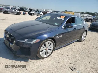 2022 Jaguar XF R-Dynamic SE with VIN SAJBL4GX6NCY92384, listed as a Copart auction lot 75616424 with 0 mi miles and Salvage Title. Bid and sale history available at carsss.com. Image 1.