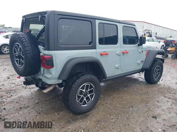 2024 Jeep Wrangler Rubicon with VIN 1C4PJXFG4RW160501, listed as a IAAI auction lot 42366618 with 16,515 mi miles and . Bid and sale history available at DreamBid. Image 4.