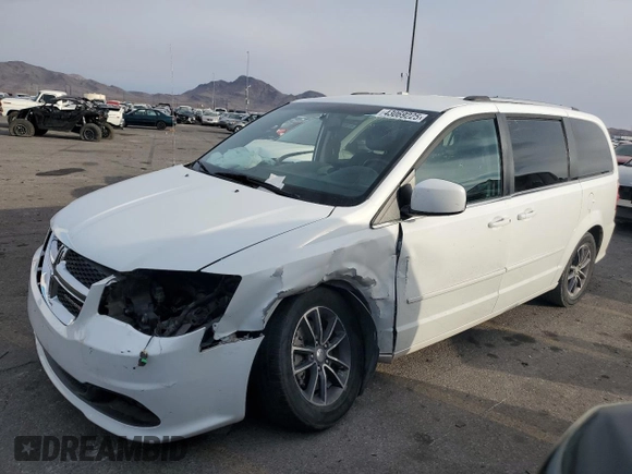 2017 Dodge Grand Caravan SXT with VIN 2C4RDGCG6HR761257, listed as a Copart auction lot 43069225 with 88,540 mi miles and Salvage Title. Bid and sale history available at DreamBid. Image 1.